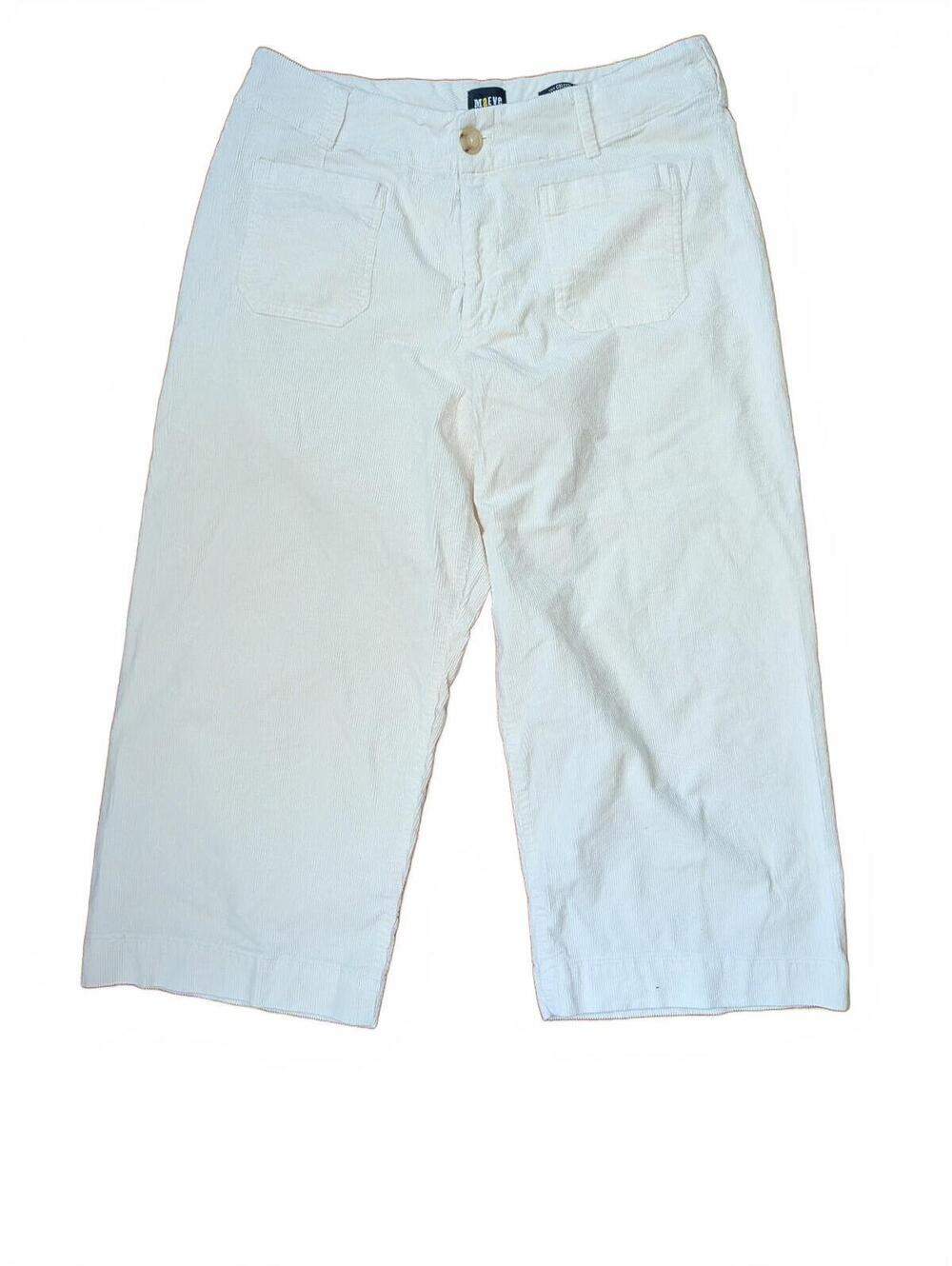 Maeve The Colette White Corduroy Cropped Pants Size 16 W Anthropologie Boho Fall